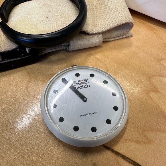 Vintage 80s/90s Pop Swatch - White Face/White Band - Good Condition - Picture 8 of 9